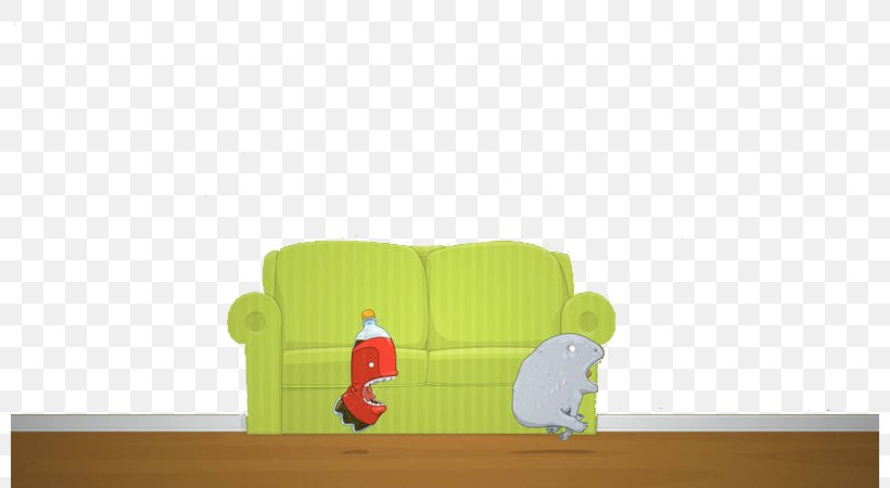 Green Cartoon, PNG, 800x450px, Green, Brand, Cartoon, Comics, Couch Download Free