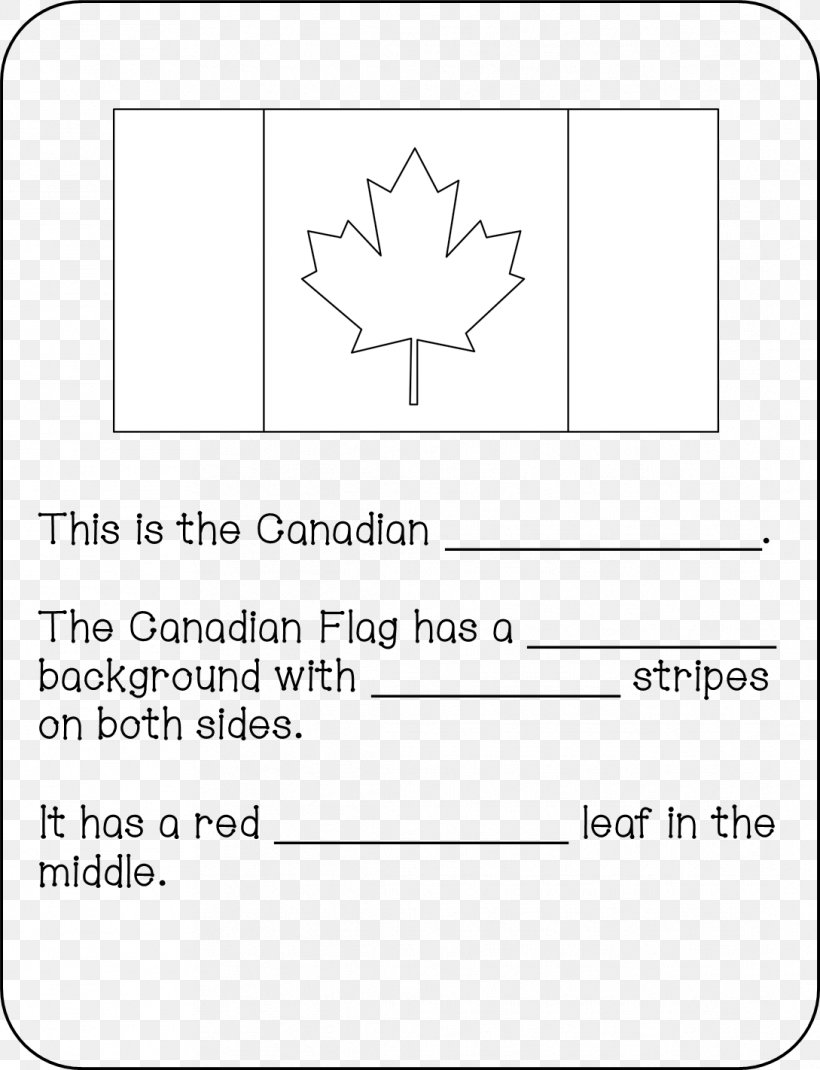 Flag Of Canada National Symbols Of Canada Book Document, PNG, 1089x1422px, Canada, Area, Black And White, Book, Coloring Book Download Free