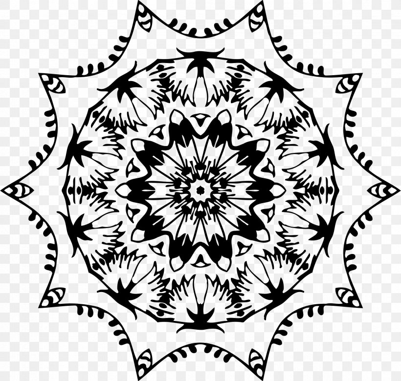 Floral Design Ornament Monochrome Clip Art, PNG, 2394x2280px, Floral Design, Area, Artwork, Black, Black And White Download Free