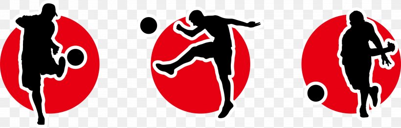 Kickball Silhouette Illustration, PNG, 3122x1001px, Kickball, Ball, Brand, Logo, Red Download Free