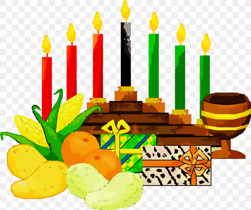 Kwanzaa Happy Kwanzaa, PNG, 3000x2519px, Kwanzaa, Birthday, Birthday Candle, Cake, Candle Download Free