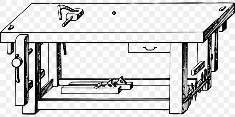 Table Workbench Carpenter Clip Art, PNG, 1280x640px, Table, Bench, Black And White, Carpenter, Drawing Download Free