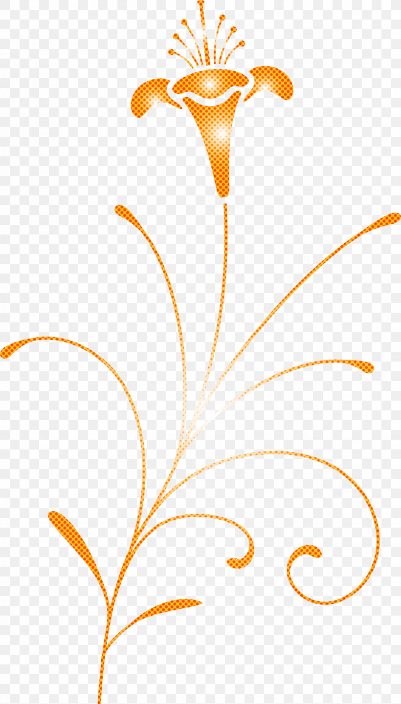 Easter Flower Spring Flower, PNG, 1706x2998px, Easter Flower, Flower, Leaf, Line, Orange Download Free