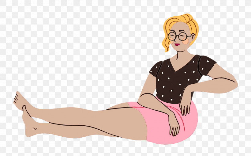 Joint Cartoon Muscle Shoe Sitting, PNG, 2500x1554px, Relaxing, Abdomen, Cartoon, Girl, Joint Download Free