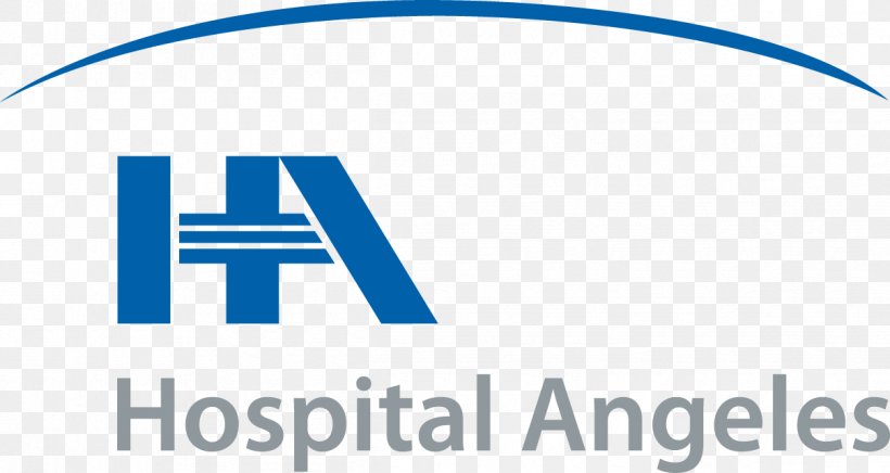 Logo Hospital Ángeles Organization Angeles Mocel Hospital, PNG, 1207x643px, Logo, Area, Blue, Brand, Diagram Download Free
