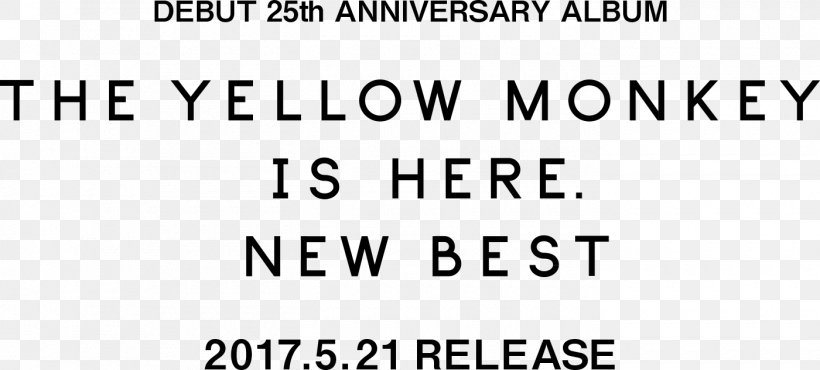 The Yellow Monkey Is Here. New Best Paper Logo Font, PNG, 1400x633px, Yellow Monkey, Anniversary, Area, Black, Black And White Download Free