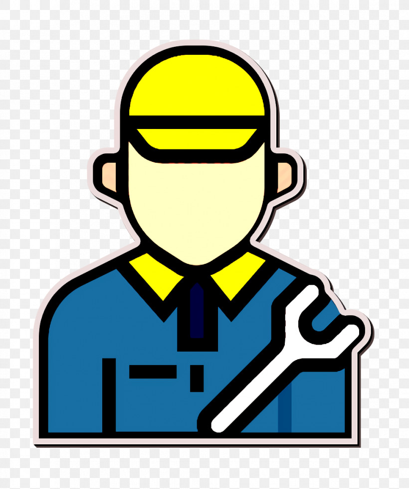 Mechanic Icon Repair Icon Jobs And Occupations Icon, PNG, 968x1160px, Mechanic Icon, Football Fan Accessory, Jobs And Occupations Icon, Repair Icon, Yellow Download Free