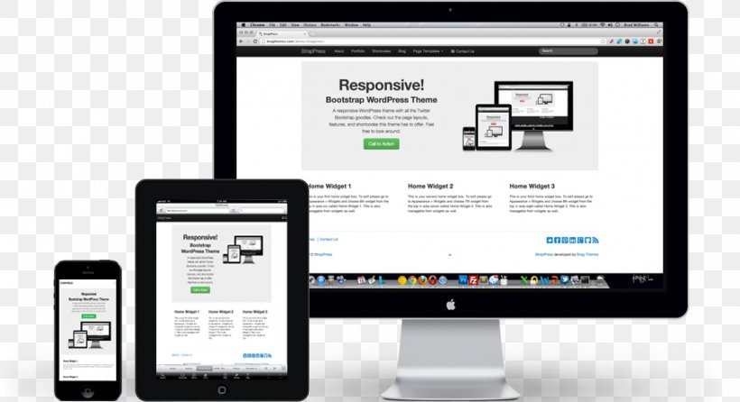 Responsive Web Design Web Page Computer Monitors Gadget Display Advertising, PNG, 904x492px, Responsive Web Design, Bootstrap, Brand, Business, Communication Download Free