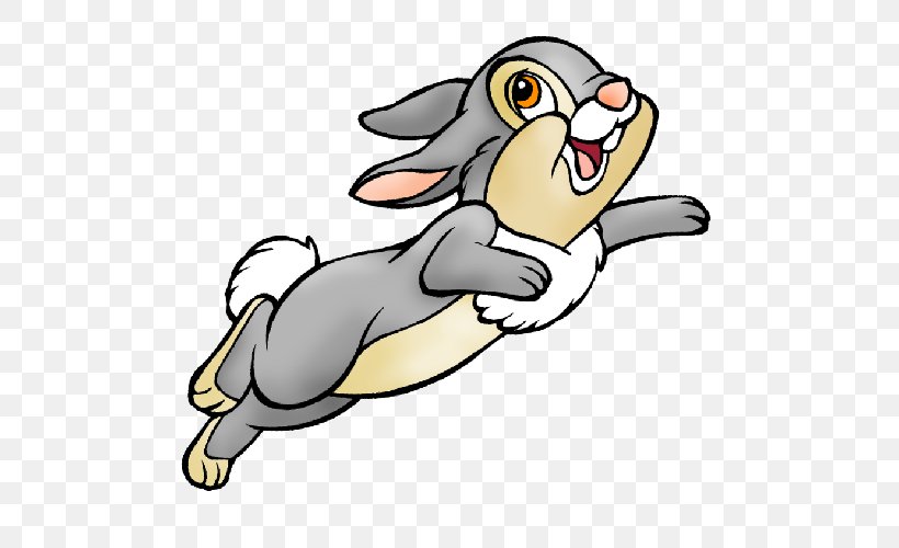 Thumper Easter Bunny Rabbit Show Jumping Clip Art, PNG, 500x500px, Thumper, Animal Figure, Artwork, Bambi, Beak Download Free