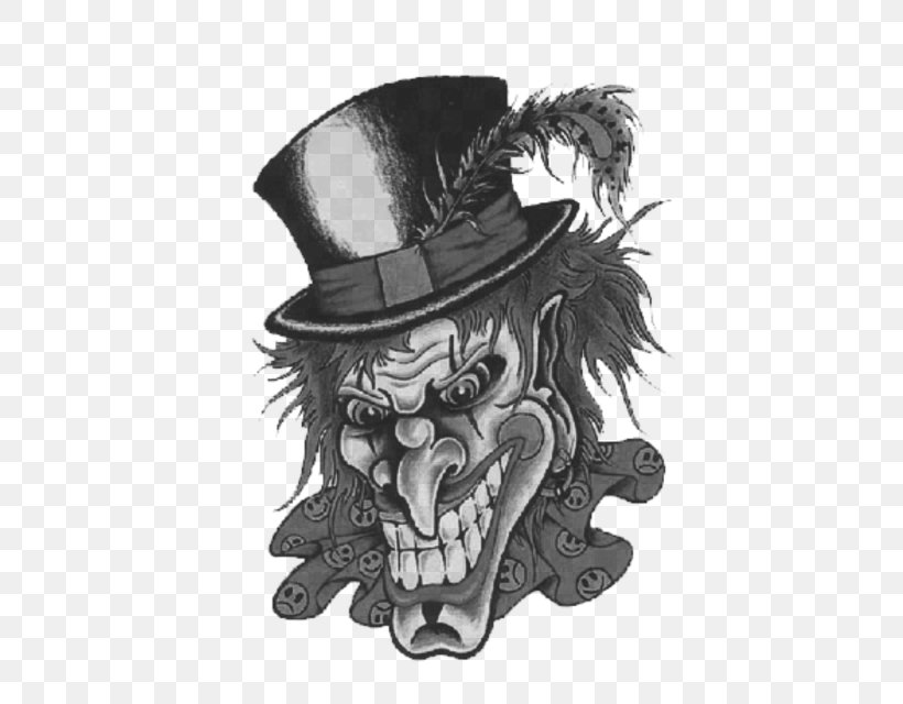 Evil Clown Drawing It Joker, PNG, 640x640px, Evil Clown, Art, Black And