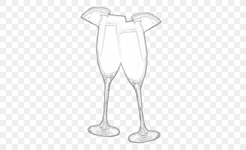 Wine Glass Champagne Glass Martini, PNG, 500x500px, Wine Glass, Black And White, Champagne Glass, Champagne Stemware, Cocktail Glass Download Free