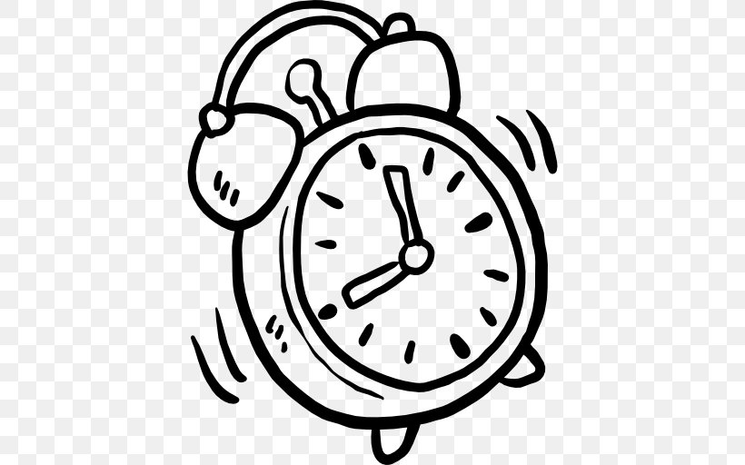 Alarm Clocks Timer, PNG, 512x512px, Alarm Clocks, Alarm Clock, Alarm Device, Black And White, Cartoon Download Free
