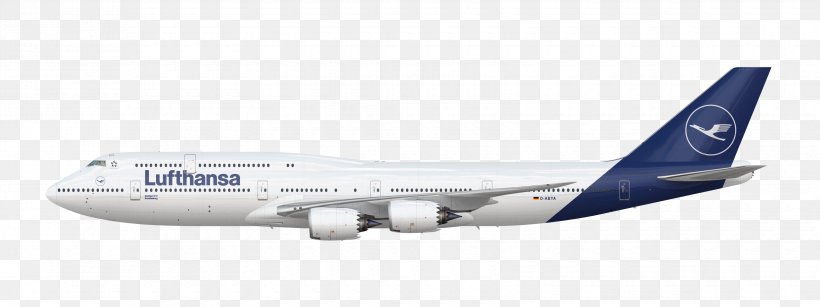 Boeing 747-8 Lufthansa Boeing 747-400 Airbus A380, PNG, 3300x1238px, Boeing 747, Aerospace Engineering, Aerospace Manufacturer, Air Travel, Airbus Download Free