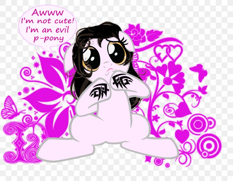 Puppy Evil Demon Evil Demon Pony, PNG, 900x700px, Watercolor, Cartoon, Flower, Frame, Heart Download Free