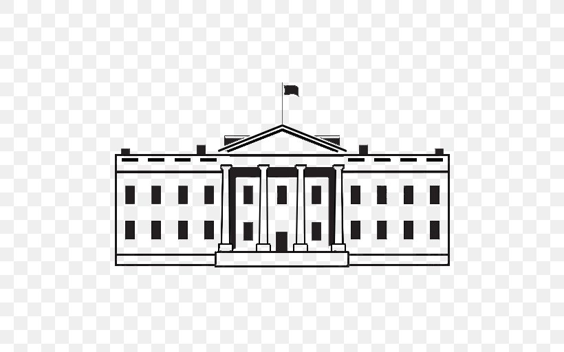 White House United States Capitol Royalty-free Clip Art, PNG, 512x512px, White  House, Architecture, Black And