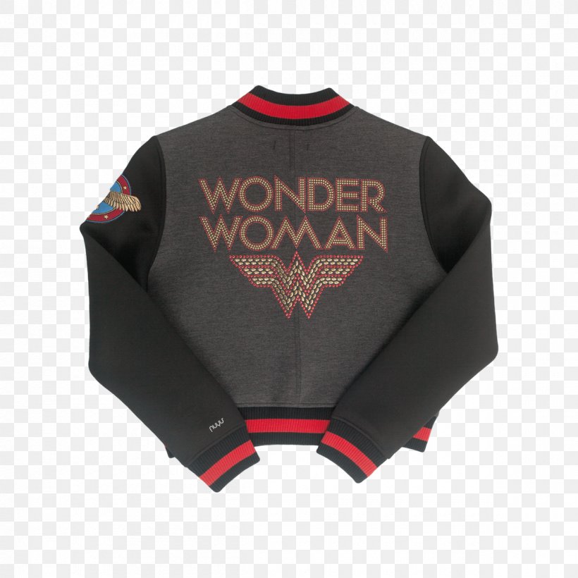 Wonder Woman T-shirt Sleeve Top Bluza, PNG, 1200x1200px, Wonder Woman, Black, Bluza, Brand, Dc Comics Download Free