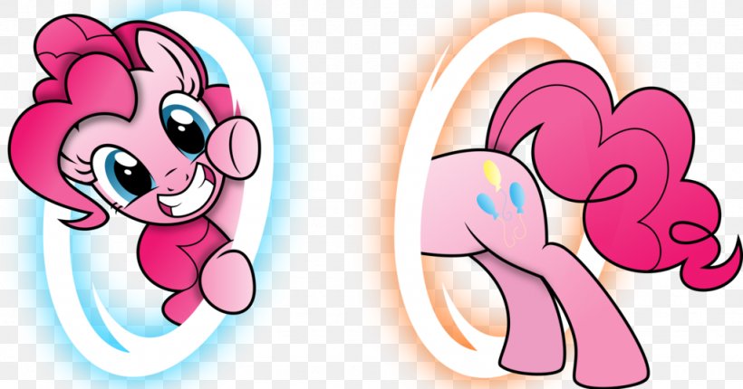 Pony Pinkie Pie Applejack Rainbow Dash Fluttershy, PNG, 1024x538px, Watercolor, Cartoon, Flower, Frame, Heart Download Free