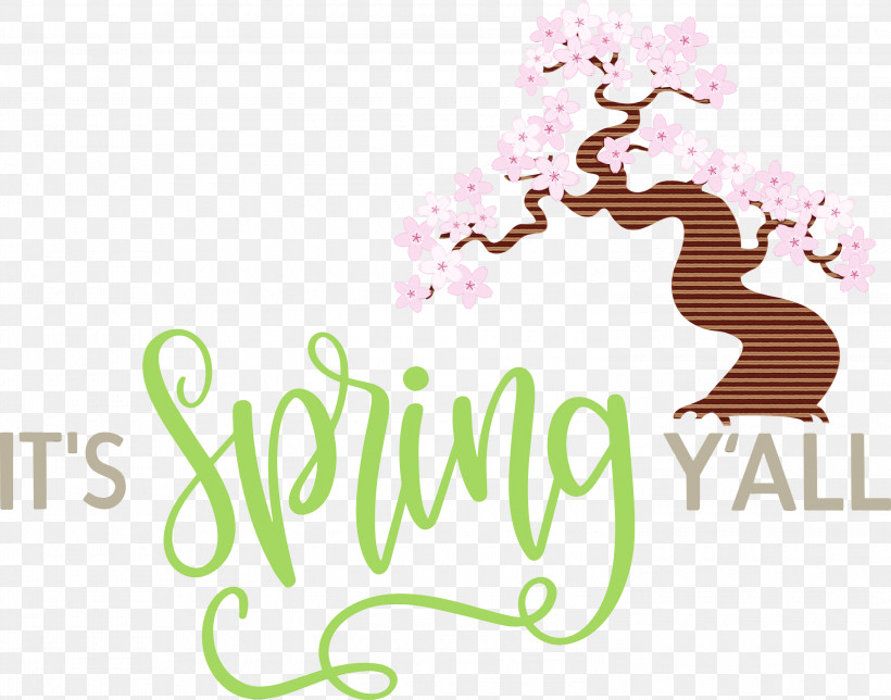 Logo Text Plants Flower Tree, PNG, 3000x2358px, Spring, Flower, Logo, Paint, Plants Download Free