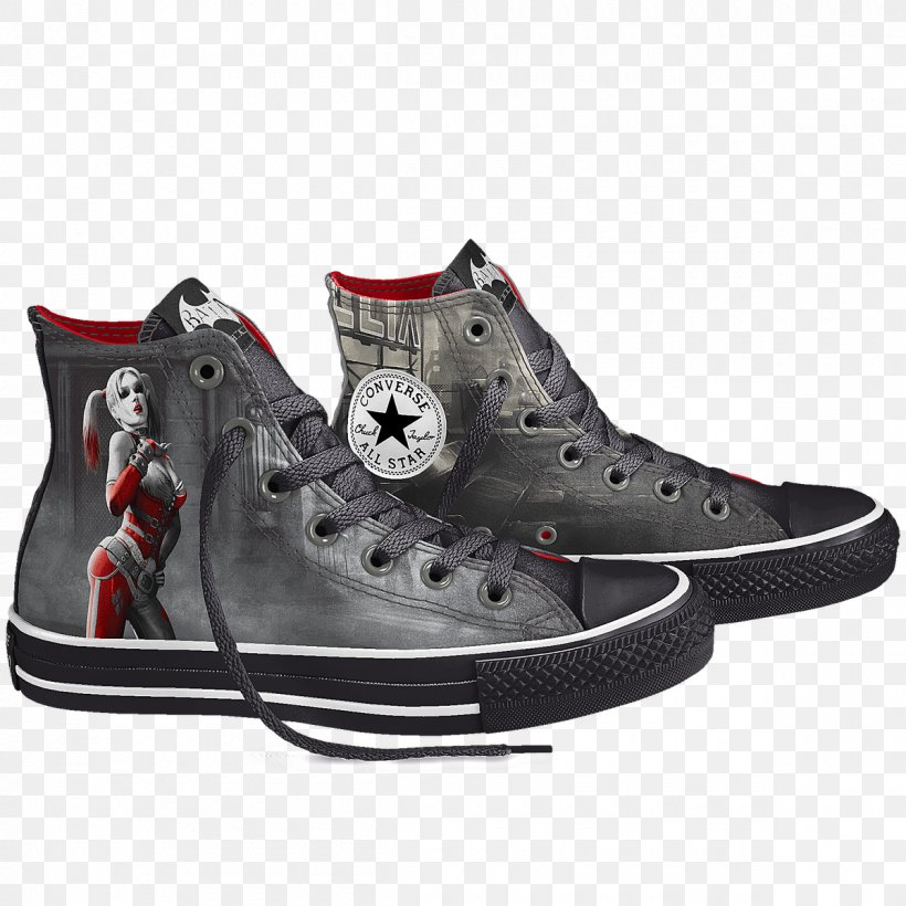 Sneakers Harley Quinn Joker Catwoman Chuck Taylor All-Stars, PNG, 1200x1200px, Sneakers, Adidas, Black, Brand, Catwoman Download Free