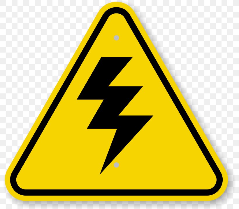 Warning Sign High Voltage Symbol Clip Art, PNG, 800x716px, Warning Sign, Area, Electricity, Hazard, Hazard Symbol Download Free