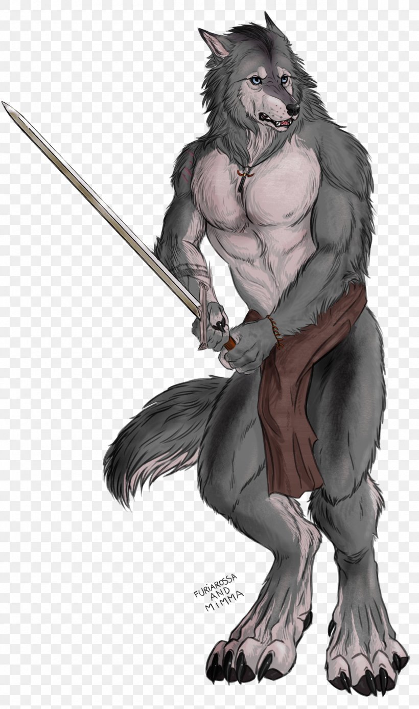 Werewolf Gray Wolf Sword Drawing Wererat, PNG, 1280x2166px, Werewolf, Art, Demon, Deviantart, Digital Art Download Free