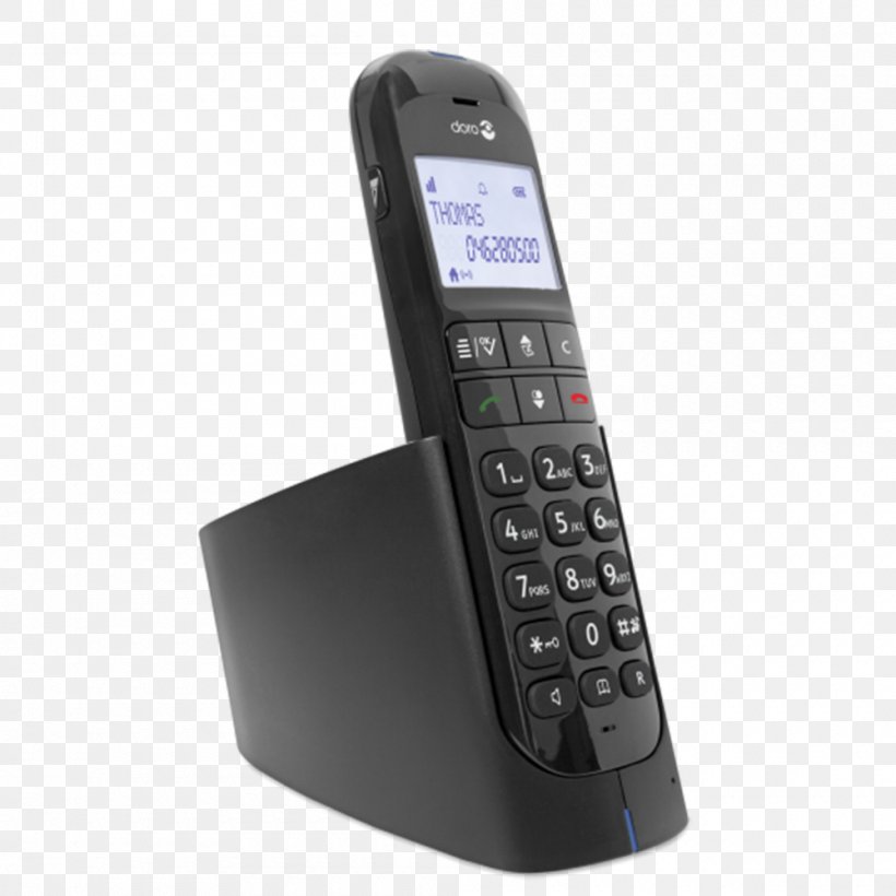 Cordless Telephone Doro Answering Machines Digital Enhanced Cordless Telecommunications, PNG, 1000x1000px, Cordless Telephone, Answering Machine, Answering Machines, Caller Id, Cellular Network Download Free