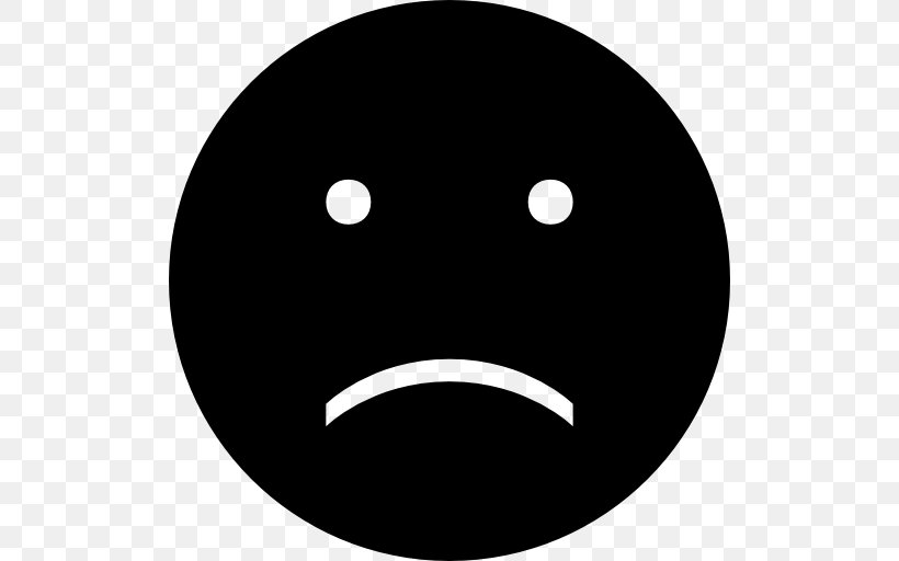 Emoticon Smiley Sadness Clip Art, PNG, 512x512px, Emoticon, Black, Black And White, Blackface, Crying Download Free