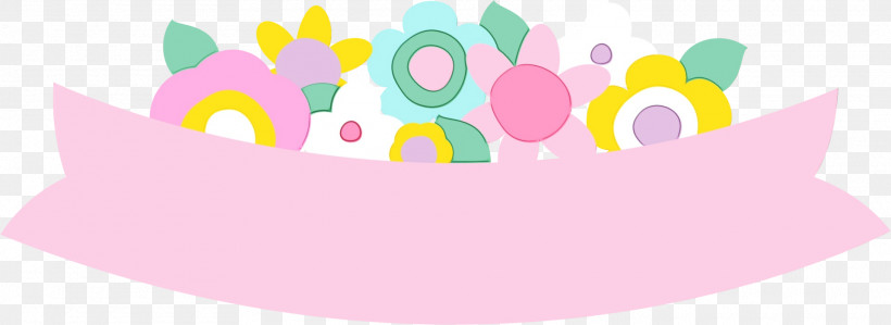 Pink Yellow Birthday Balloon, PNG, 1920x702px, Watercolor, Balloon, Birthday, Paint, Pink Download Free