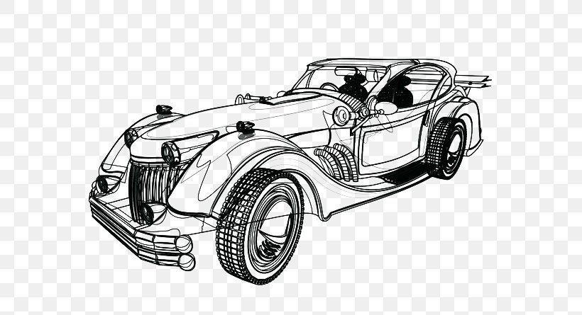 Vintage Car, PNG, 600x445px, Car, Antique Car, Architecture, Automotive Design, Black And White Download Free