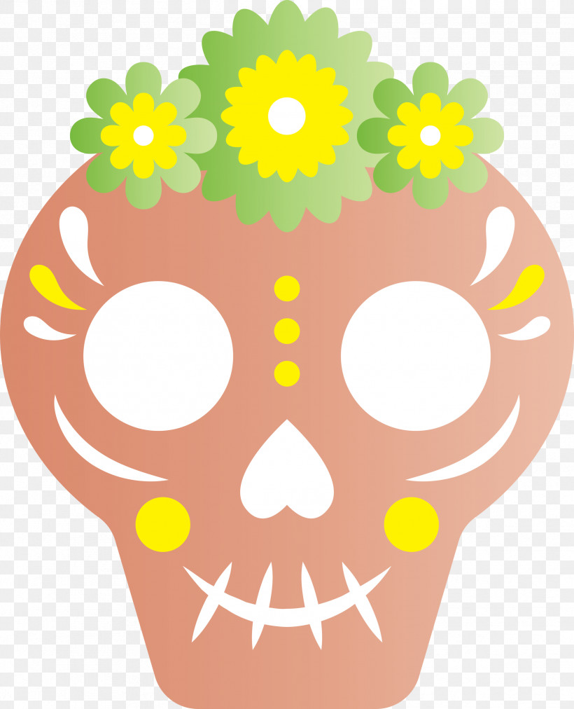 Day Of The Dead Día De Muertos, PNG, 2429x3000px, Day Of The Dead, Area, D%c3%ada De Muertos, Floral Design, Headgear Download Free