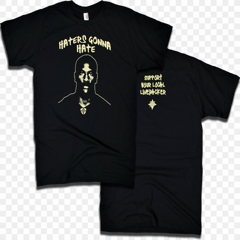 T-shirt Frank Drebin Sleeve Pittsburgh Steelers, PNG, 1000x1000px, Tshirt, Active Shirt, Black, Brand, Combat Download Free