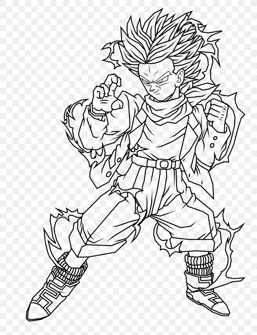 Trunks Goku Gohan Goten Drawing, PNG, 746x1070px, Trunks, Arm, Art, Artwork, Black Download Free