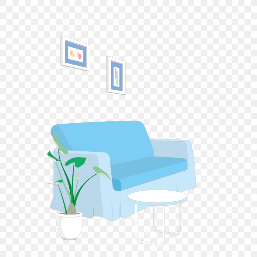 Blue Couch, PNG, 1000x1000px, Blue, Chair, Couch, Furniture, Gratis Download Free