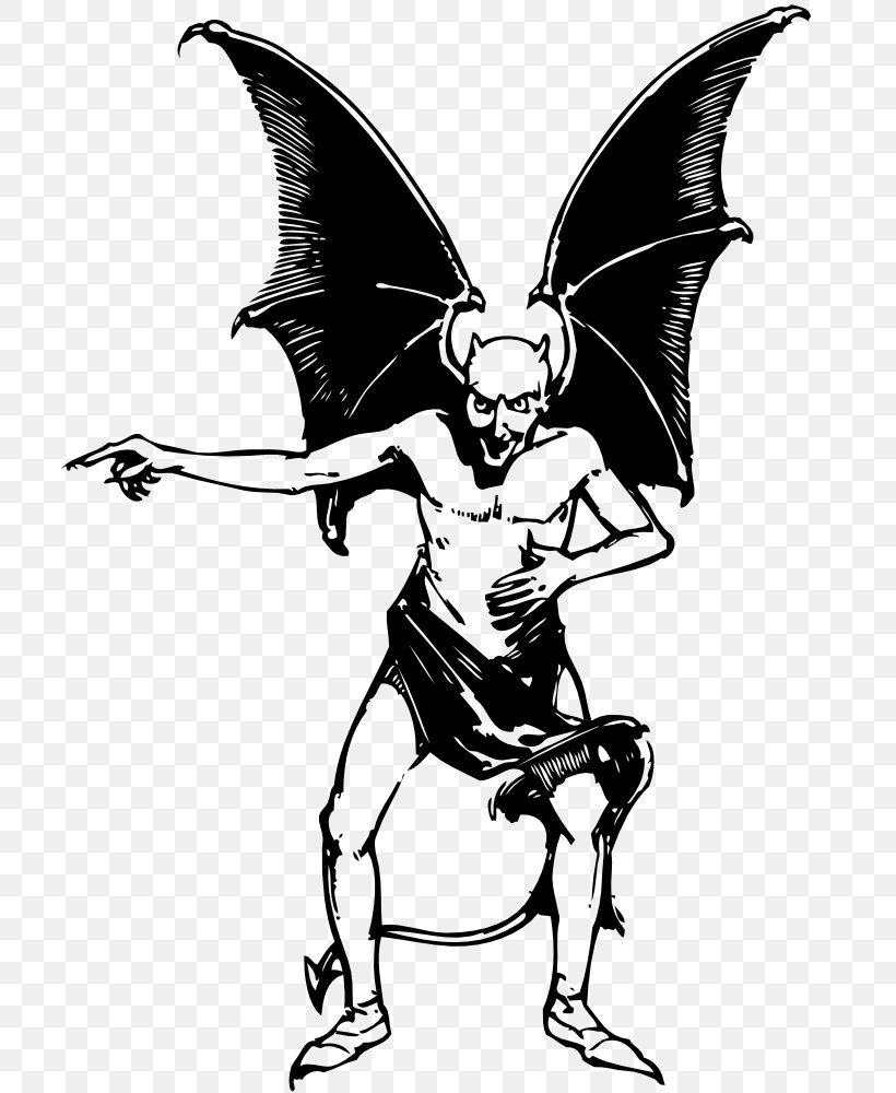 Lucifer Satan Devil Clip Art, PNG, 717x1000px, Lucifer, Angel, Art, Black And White, Butterfly Download Free