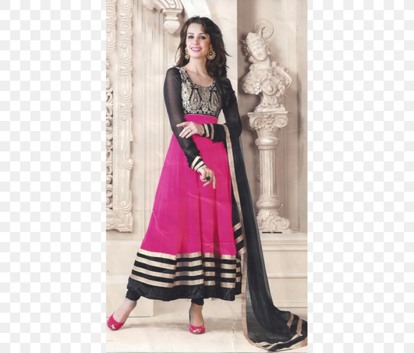 Anarkali Salwar Suit Shalwar Kameez Dress Churidar Clothing, PNG, 500x700px, Watercolor, Cartoon, Flower, Frame, Heart Download Free