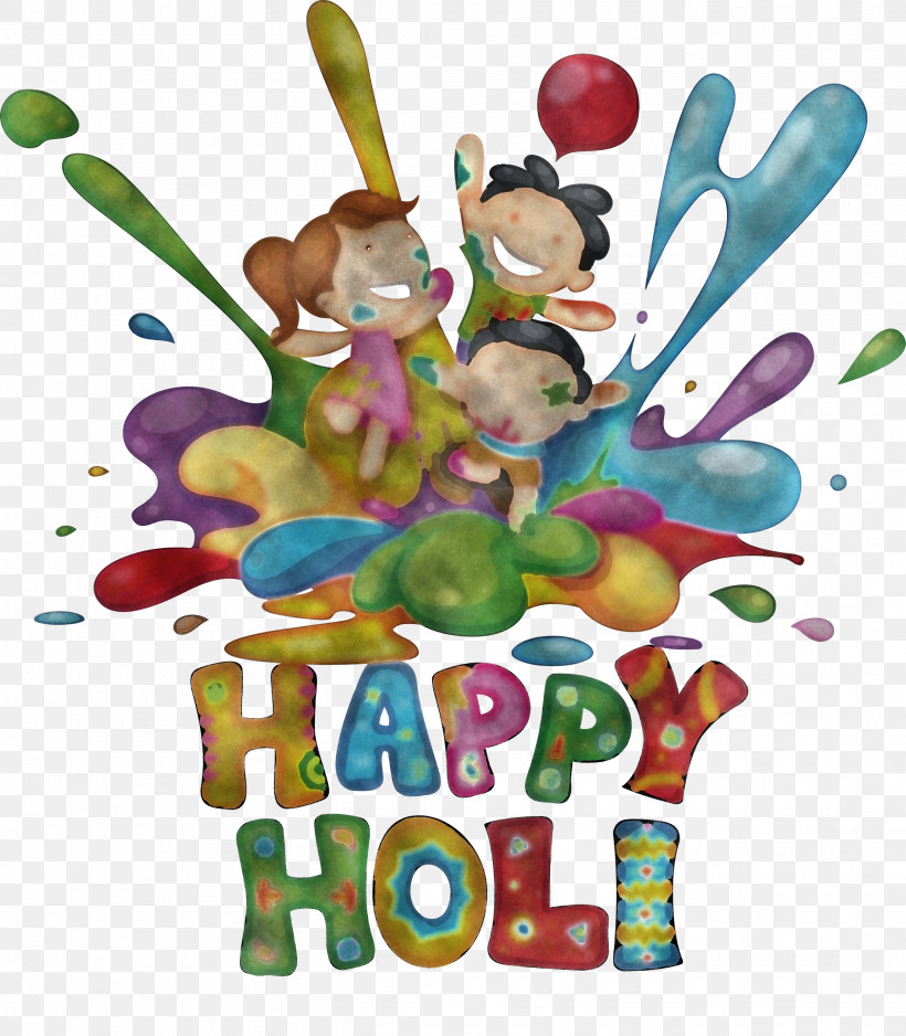 Happy Holi, PNG, 2621x3000px, Happy Holi, Cartoon, Digital Art, Festival, Idea Download Free