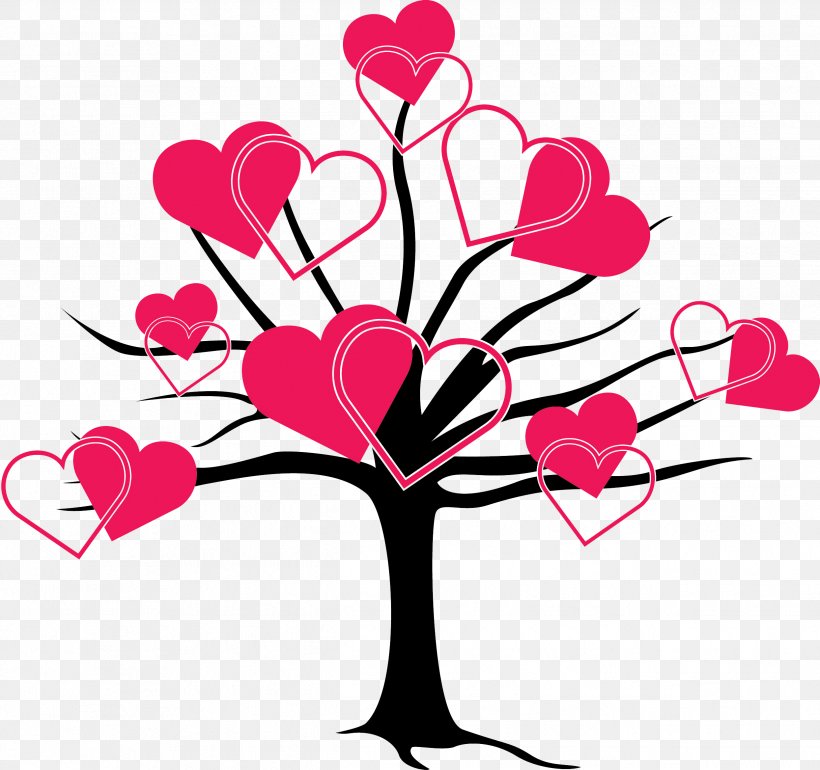 Heart Tree, PNG, 2489x2339px, Heart, Artwork, Branch, Cut Flowers, Drawing Download Free