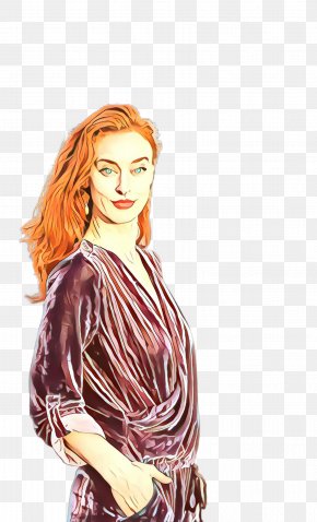 Fictional Character Fashion Design - Fashion Illustration Drawing Portrait Long Hair Sketch PNG