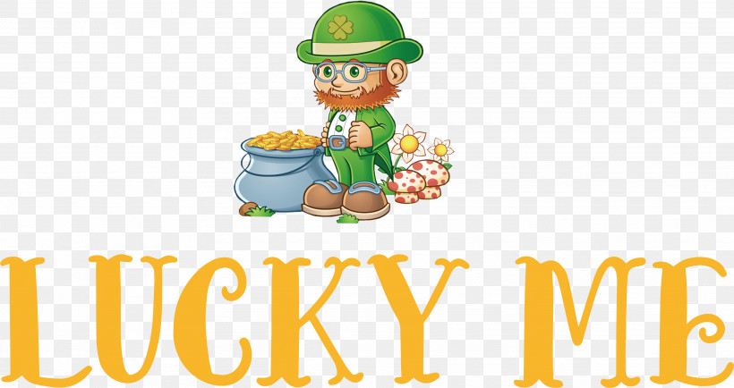 Lucky Me Patricks Day Saint Patrick, PNG, 3635x1926px, Lucky Me, Behavior, Biology, Human, Leprechaun Download Free