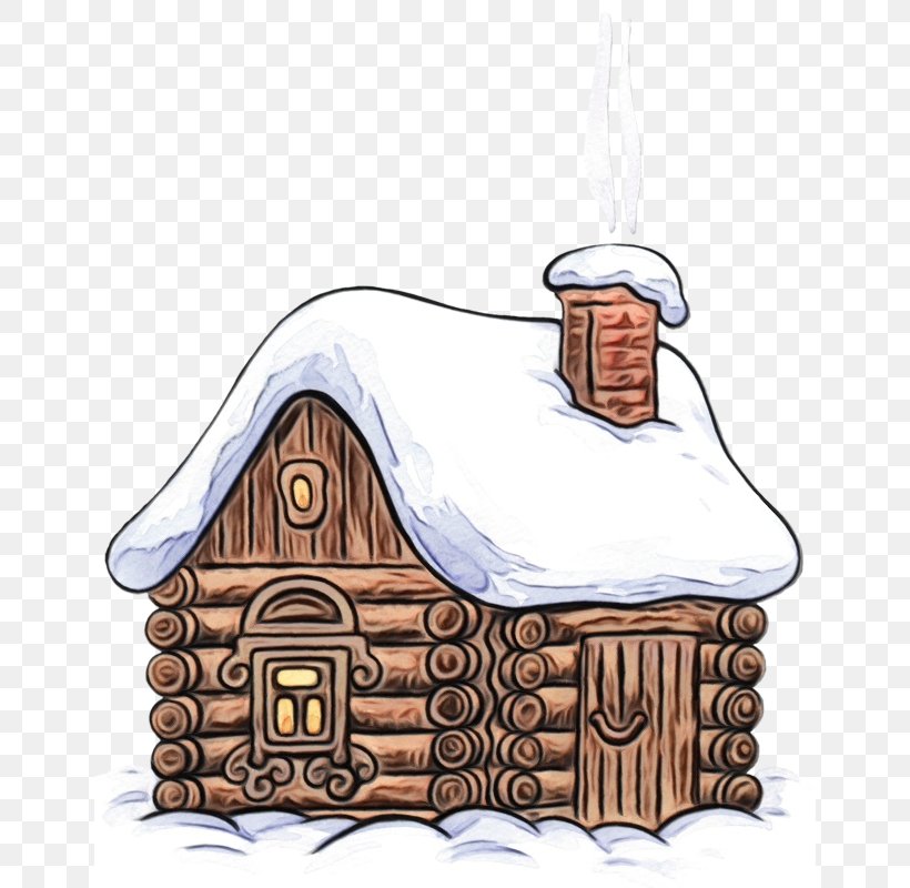 Winter House, PNG, 650x800px, Watercolor, Cartoon, Chimney, Cottage, Home Download Free