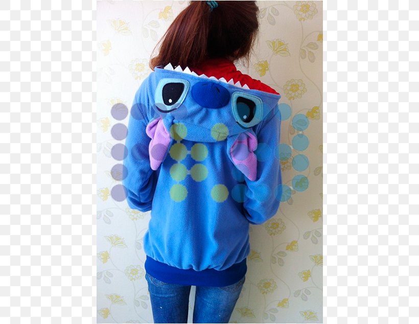 Stitch Hoodie Pajamas Coat Jacket, PNG, 634x634px, Stitch, Blue, Bluza, Clothing, Coat Download Free