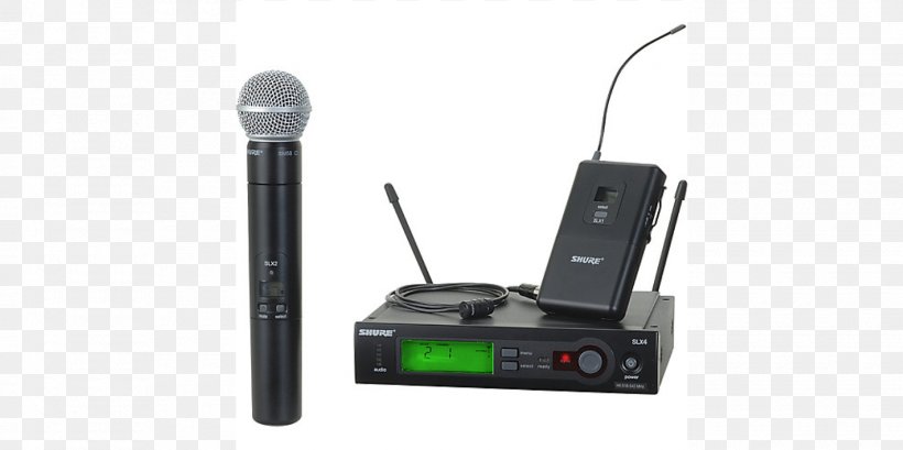 Wireless Microphone Shure SM58 Lavalier Microphone, PNG, 1600x800px, Microphone, Audio, Audio Equipment, Electronic Device, Electronics Download Free