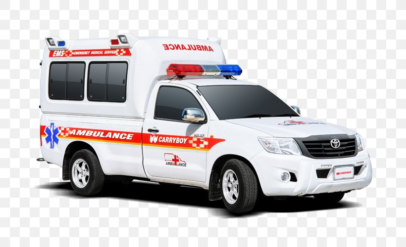 Car Ambulance Toyota Hilux Pickup Truck Van, PNG, 720x500px, Car, Ambulance, Automotive Exterior, Brand, Commercial Vehicle Download Free