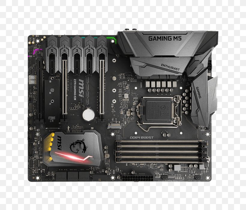 Mainboard MSI Z370 GAMING M5 PC Base Intel 1151v2 Form Factor A ASUS ROG STRIX Z370-H GAMING, PNG, 700x700px, Intel, Atx, Computer, Computer Accessory, Computer Case Download Free