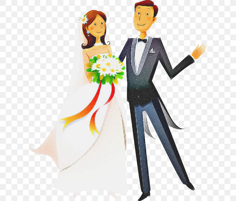 Bride And Groom Cartoon, PNG, 615x699px, Wedding, Animation, Boyfriend, Bride, Bridegroom Download Free