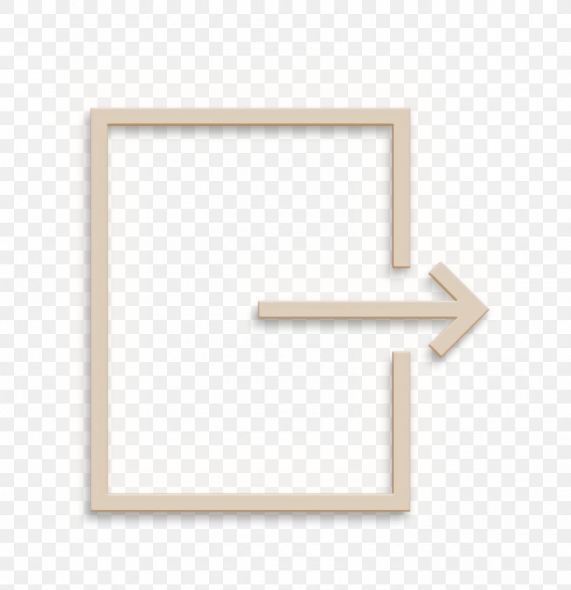 Right Arrow, PNG, 1390x1438px, Arrow Icon, Beige, Box Icon, Out Icon, Rectangle Download Free