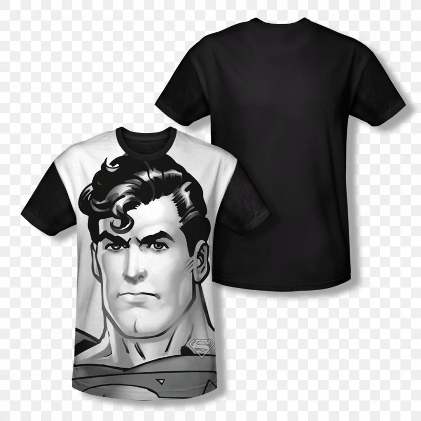 Superman: The Animated Series T-shirt Batman Comics, PNG, 1000x1000px, Superman, Batman, Batman V Superman Dawn Of Justice, Black, Black And White Download Free