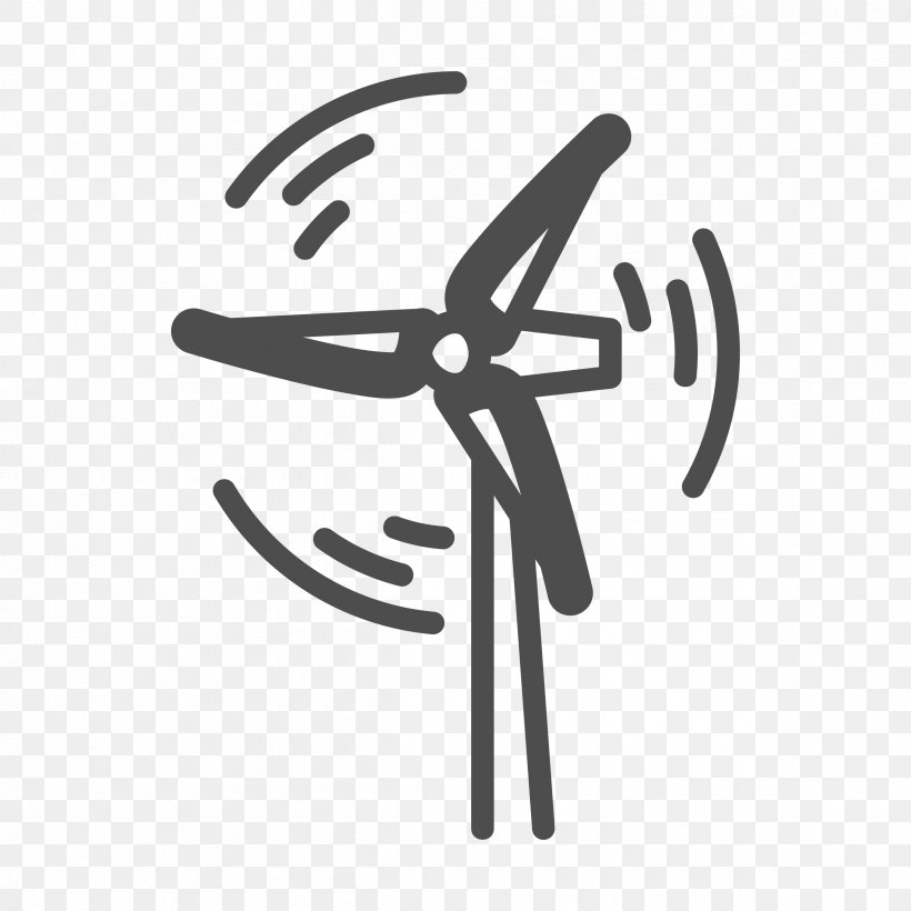 Wind Power Wind Turbine Windmill Energy Clip Art, PNG, 2400x2400px, Wind Power, Black And White, Electrical Energy, Electricity, Electricity Generation Download Free