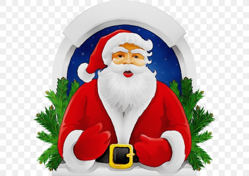 Santa Claus, PNG, 600x580px, Watercolor, Cartoon, Christmas, Paint, Santa Claus Download Free