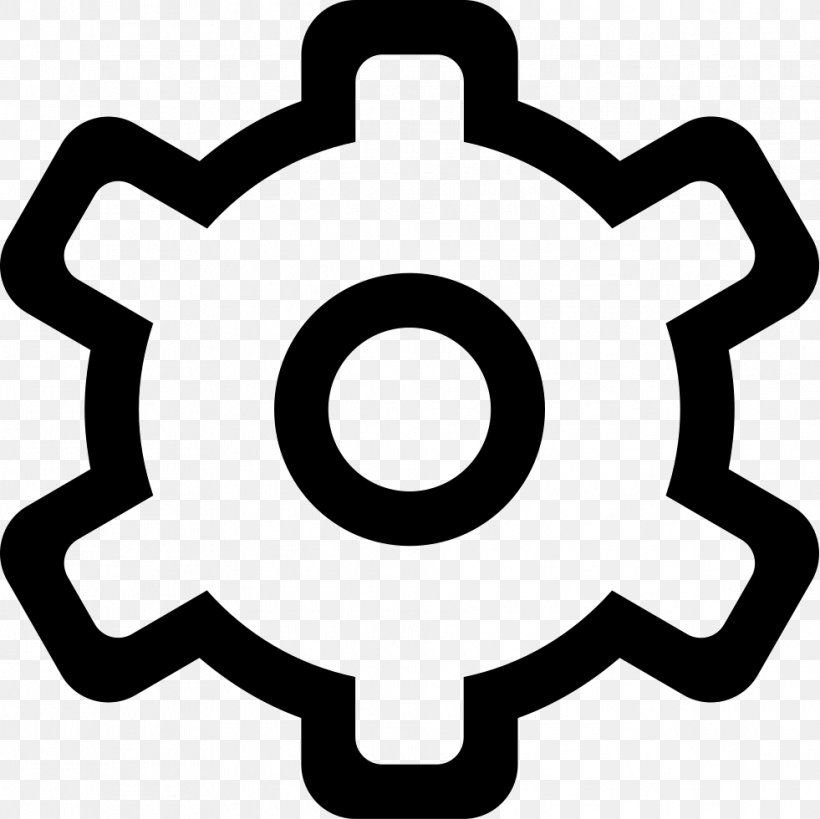 Gear Clip Art, PNG, 981x980px, Gear, Area, Black And White, Logo, Pixel Art Download Free